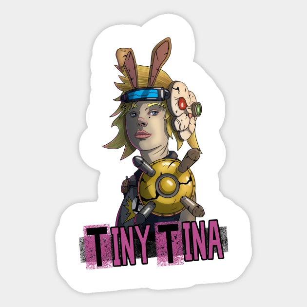 Grown Up Tiny Tina Sticker by Art of Arklin